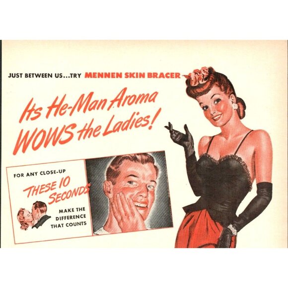 1946 Mennen Skin Bracer Vintage Print Ad (L7) - Picture 2 of 3